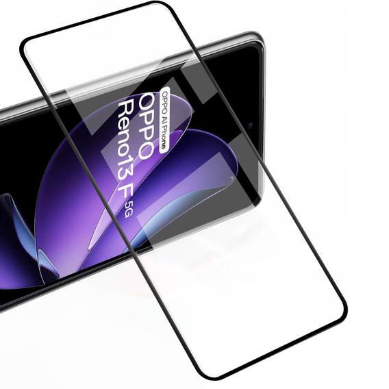 2x Szkło Hartowane do Oppo Reno 13F / FS, ERBORD 3D pełne, szybka na cały ekran