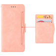 Etui z klapką do Xiaomi Redmi 14C / Xiaomi Poco C75, Card Slot, różowe