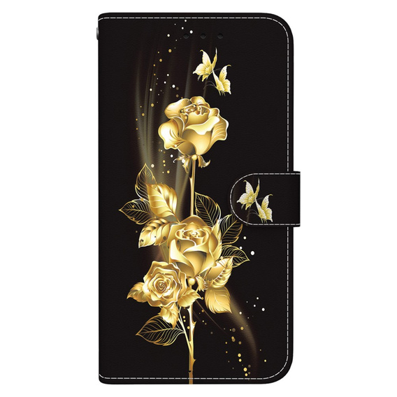 Etui z klapką do Infinix Hot 40i, Wallet, Butterfly rose