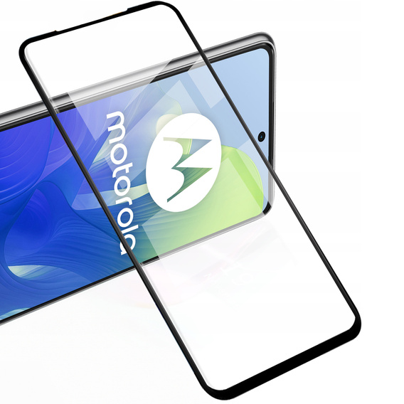2x Szkło Hartowane do Motorola Moto G04 / G24 / G24 Power, ERBORD 3D pełne, szybka na cały ekran