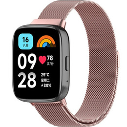 Pasek Bransoleta Milanese do Xiaomi Redmi Watch 3 Active, Różowa