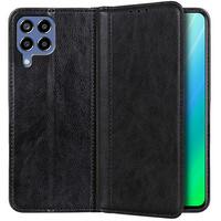 Etui z klapką do Samsung Galaxy M33 5G, Wallet Litchi Leather, czarne