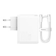 Baseus GaN5 Pro Ładowarka Sieciowa 100W + Kabel USB-C, White