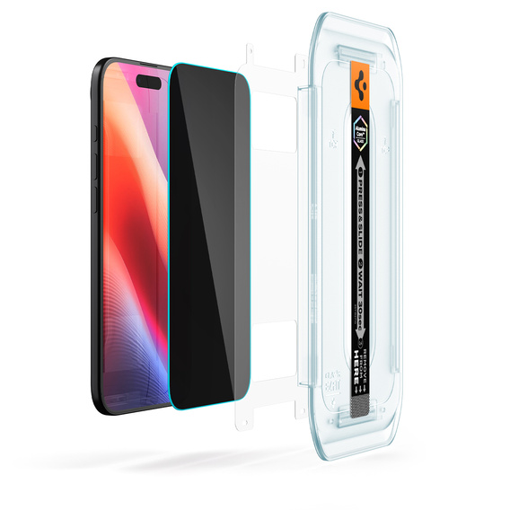Spigen Glas.TR "EZ FIT" HD Szkło Hartowane prywatyzujące do iPhone Air (2 szt.)