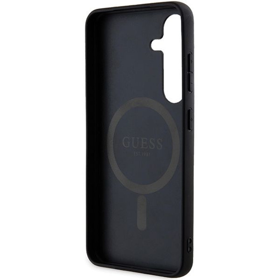 Etui GUESS do Samsung Galaxy S24, 4G Ring Classic Logo, czarne