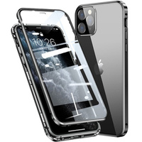 Etui do iPhone 11 Pro, Magnetic Dual Glass, czarne