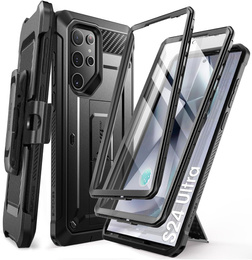 Etui Supcase do Samsung Galaxy S24 Ultra, Unicorn Beetle Pro, Czarne (2x Ramka)