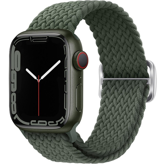 Pasek nylonowy do Apple Watch 1/2/3/4/5/6/7/8/9/10/11/SE 38/40/41/42mm, Zielony