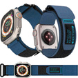 Pasek Nylonowy ERBORD MP84 do Apple Watch 1/2/3/4/5/6/7/8/9/10/11/SE Ultra 1/2/3 42/44/45/46/49mm, Niebieski