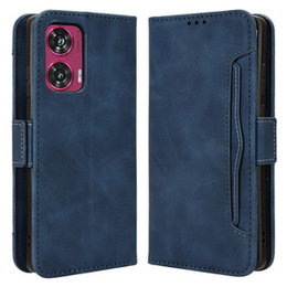 Etui z klapką do Motorola Edge 50 Fusion 5G, Card Slot, granatowe