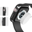 2w1 Etui + Szkło Hartowane do Apple Watch 7/8/9 45mm, Czarne