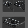 Etui BENKS Kevlar Armor Air do iPhone 17 Pro Max, Carbon Fiber 600D A070, do MagSafe – czarne
