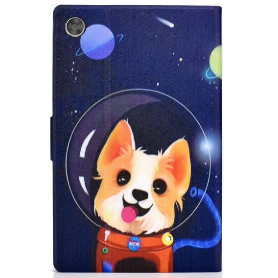 Etui do Lenovo Tab M10 Plus 10.6 Gen 3 TB-125F TB-128F, Stand Case Card Slot, astronaut dog