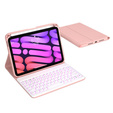 Etui z klawiaturą do iPad mini 8.3" 2021 (6 gen.), Magnetic Keyboard, różowe rose gold