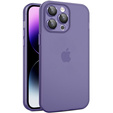 Etui Ultra Slim do iPhone 15 Pro Max, przezroczyste / fioletowe