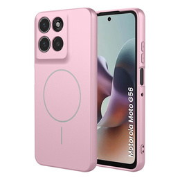 Etui do Motorola Moto G56 5G, Silicone Lite, do MagSafe, różowe