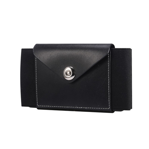 Skórzana kabura Vertical Flip do paska na telefon 5.8 - 6.1 cala, Black