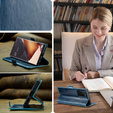 Etui z klapką CASEME do Samsung Galaxy Note 20 Ultra, Waxy Textured, niebieskie
