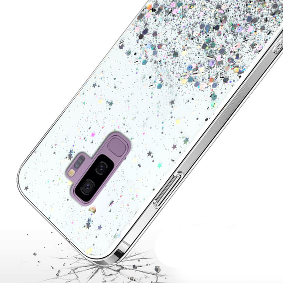 Etui do Samsung Galaxy S9+ Plus, Glittery, przezroczyste