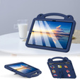 Etui do Samsung Galaxy Tab S10+ Plus, Cute Patterns, z podstawką, granatowe