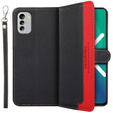 Etui z klapką do Nokia G60 5G, KHAZNEH RFID Case, Dual Color, czarne