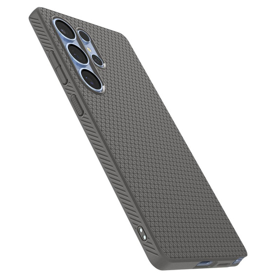 Etui Spigen do Samsung Galaxy S25 Ultra, Liquid Air, szare + Szkło Hartowane 9H