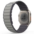 Pasek Magnetyczny do Apple Watch 1/2/3/4/5/6/7/8/9/10/11/SE Ultra 1/2/3 42/44/45/46/49mm, Szary