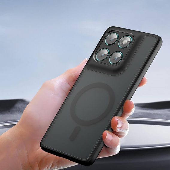 Etui do Motorola Edge 70, do MagSafe, ERBORD Matt Case, czarny