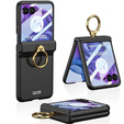 Etui do Motorola Razr 50 Ultra, Ring Holder, czarne