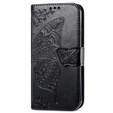 Etui z klapką do Xiaomi Redmi Note 13 Pro 5G, Butterfly, czarne