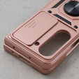 Etui pancerne do Samsung Galaxy Z Fold5 5G, CamShield Slide, różowe rose gold
