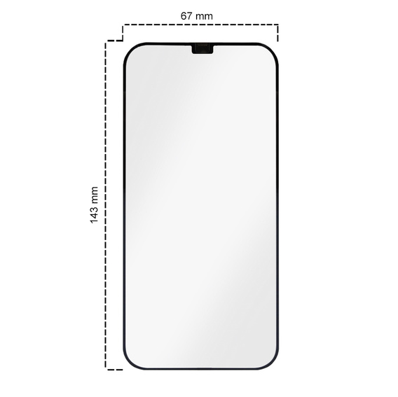 2x Szkło Szkło Hartowane do iPhone 12 / 12 Pro, ERBORD Easy App Full Screen Protector