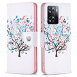 Etui z klapką do OPPO A57 / A57s, Wallet, Colorful Tree białe