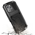 Etui pancerne do iPhone 16 Pro, R-JUST, czarne