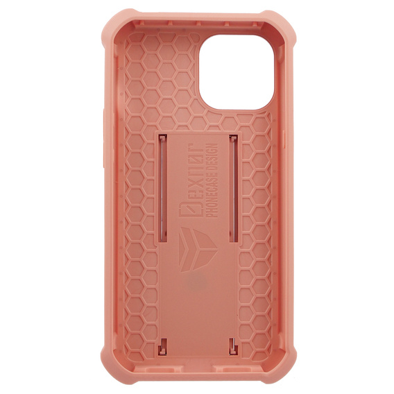 Etui pancerne do iPhone 13 mini, Dexnor Full Body, różowe rose gold