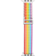 Pasek Nylonowy do Apple Watch 1/2/3/4/5/6/7/8/9/10/11/SE Ultra 1/2/3 42/44/45/46/49mm, Tęczowy