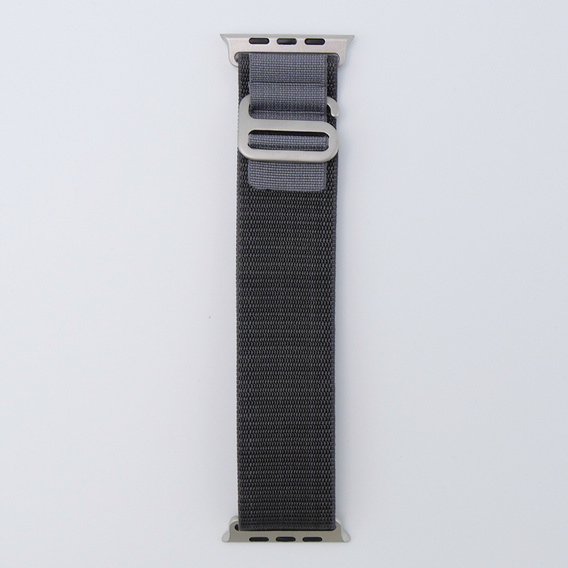 Pasek Nylonowy do Apple Watch 1/2/3/4/5/6/7/8/9/10/11/SE Ultra 1/2/3 42/44/45/46/49mm, Szary