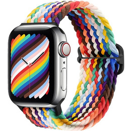Pasek Nylonowy do Apple Watch 1/2/3/4/5/6/7/8/9/10/11/SE Ultra 1/2/3 42/44/45/46/49mm, Wielokolorowy