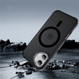 Etui pancerne do iPhone 17, Matt Case, do MagSafe, matowe z czarną ramką
