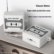 Etui silikonowe na Apple Airpods Pro 3, Kaseta Retro, szare