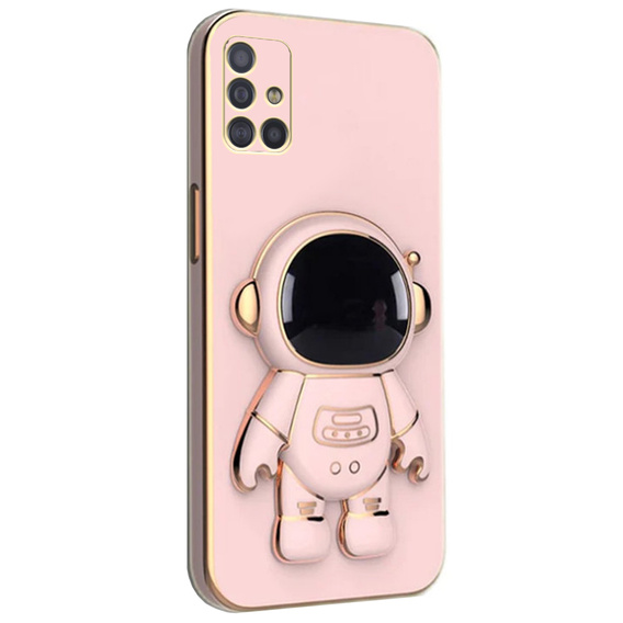 Etui do Samsung Galaxy A71, Astronaut, różowe rose gold