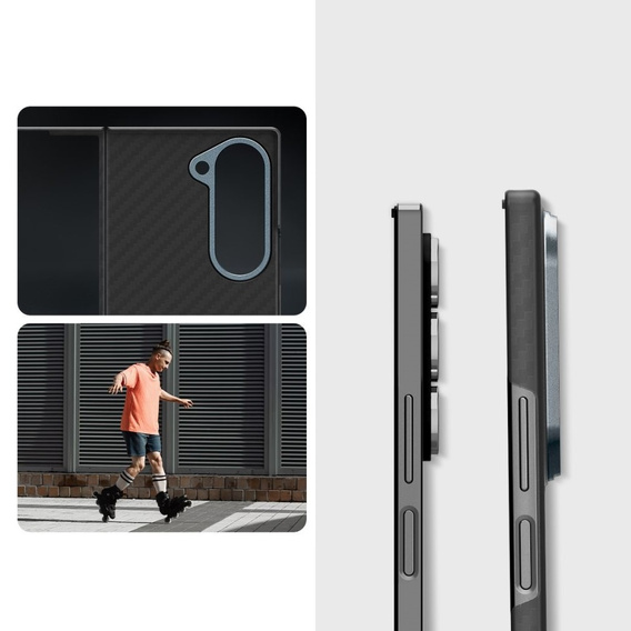 Etui Spigen do Samsung Galaxy Z Fold 6, Airskin Aramid, Czarne
