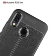 Czarne Etui Football Grain TPU Case do Huawei P20 Lite