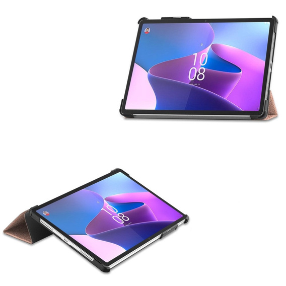 Etui do Lenovo Tab P11 Pro Gen 2 TB132FU TB132XU 11.2", Trójdzielne z miejscem na rysik, Różowe rose gold