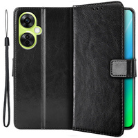 Etui z klapką do OnePlus Nord CE 3 Lite 5G, Crazy Horse Wallet, czarne