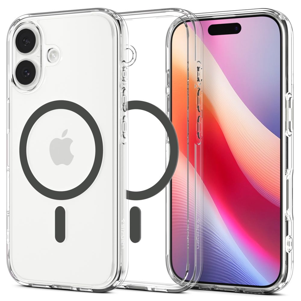 Etui Spigen do iPhone 17, Ultra Hybrid, z MagSafe, Clear/Graphite