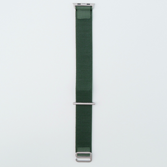 Pasek Nylonowy do Apple Watch 1/2/3/4/5/6/7/8/9/10/SE/Ultra/Ultra 2 42/44/45/46/49mm, Zielony