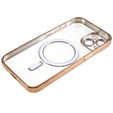 Zestaw Etui do iPhone 13, MagSafe Hybrid, złote + Szkło