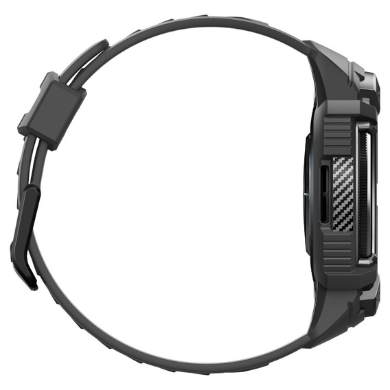 Pasek z Etui Spigen do Galaxy Watch 6 Classic 47mm, Rugged Armor Pro, Czarny