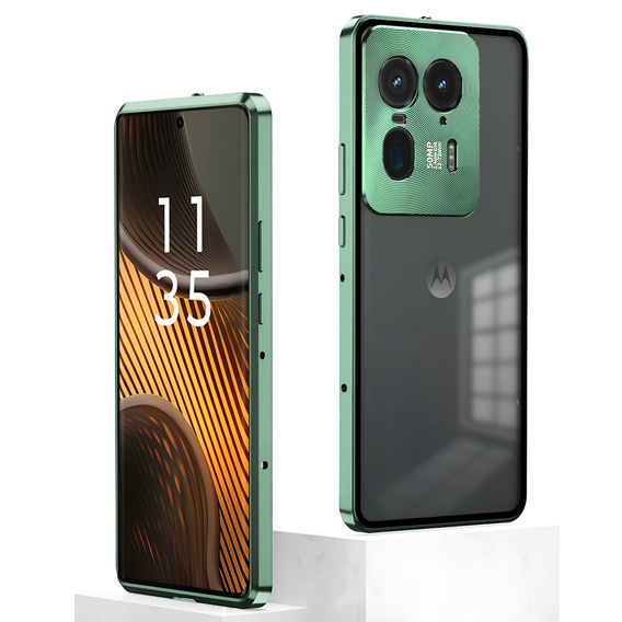 Etui do Motorola Edge 50 Ultra, Frame Case, zielone